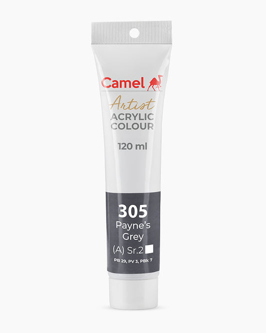 Camel Artist Acrylic Colours - Payne`s Grey (305) 120 ml tube