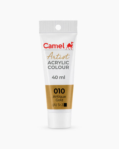 Camel Artist Acrylic Colours - Antique Gold (010) 40 ml tube