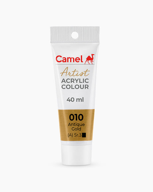 Camel Artist Acrylic Colours - Antique Gold (010) 40 ml tube