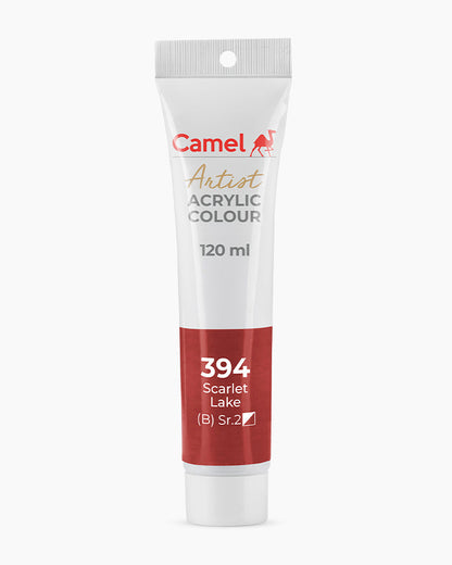 Camel Artist Acrylic Colours - Scarlet Lake (394) 120 ml tube