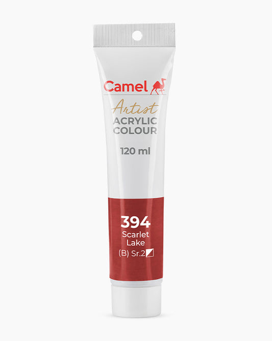Camel Artist Acrylic Colours - Scarlet Lake (394) 120 ml tube