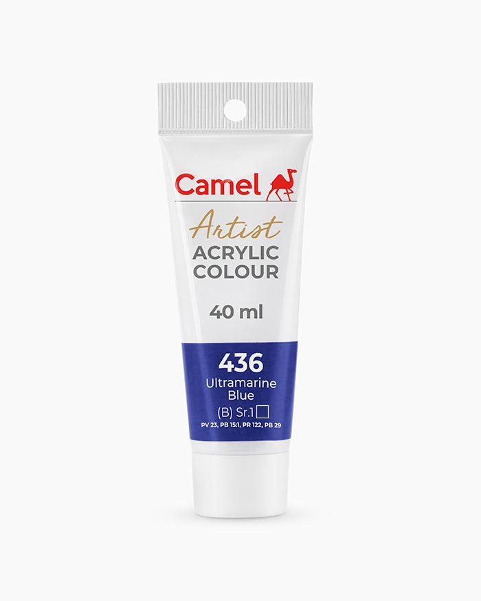 Camel Artist Acrylic Colours - Ultramarine Blue (436) 40 ml tube