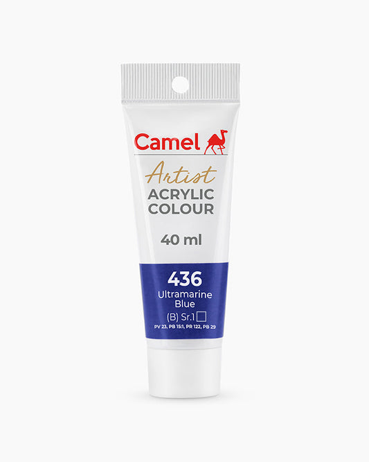 Camel Artist Acrylic Colours - Ultramarine Blue (436) 40 ml tube