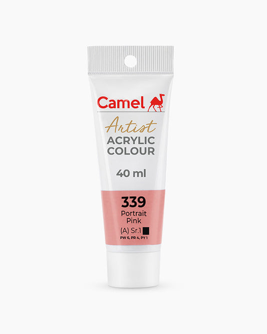 Camel Artist Acrylic Colours - Portrait Pink (339) 40 ml tube
