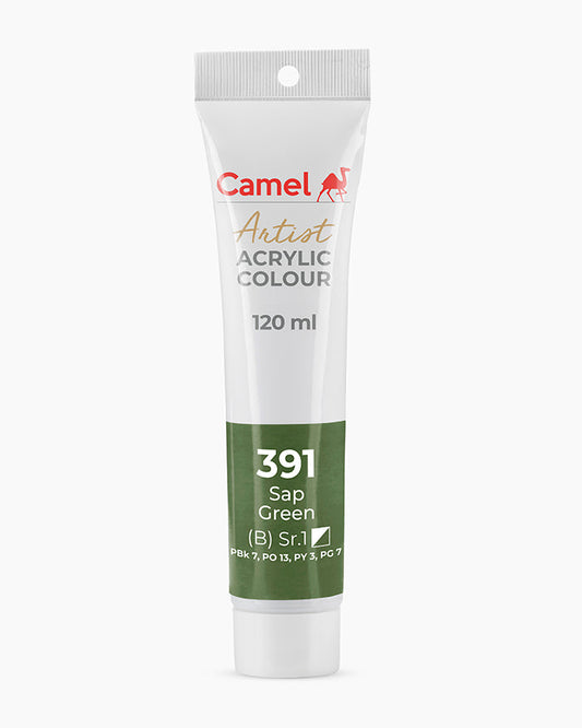 Camel Artist Acrylic Colours - Sap Green (391) 120 ml tube