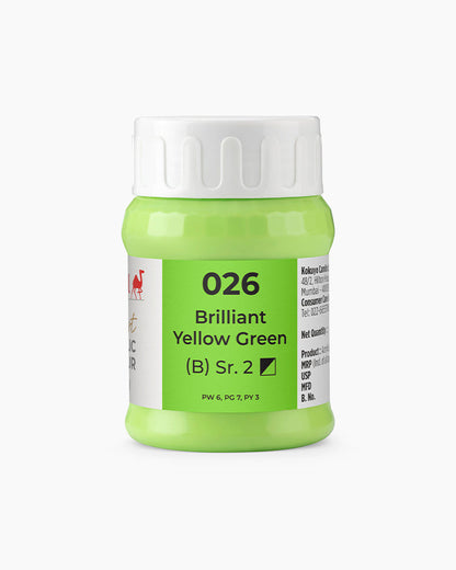 Camel Artist Acrylic Colours - Brilliant Yellow Green (026) 500 ml jar