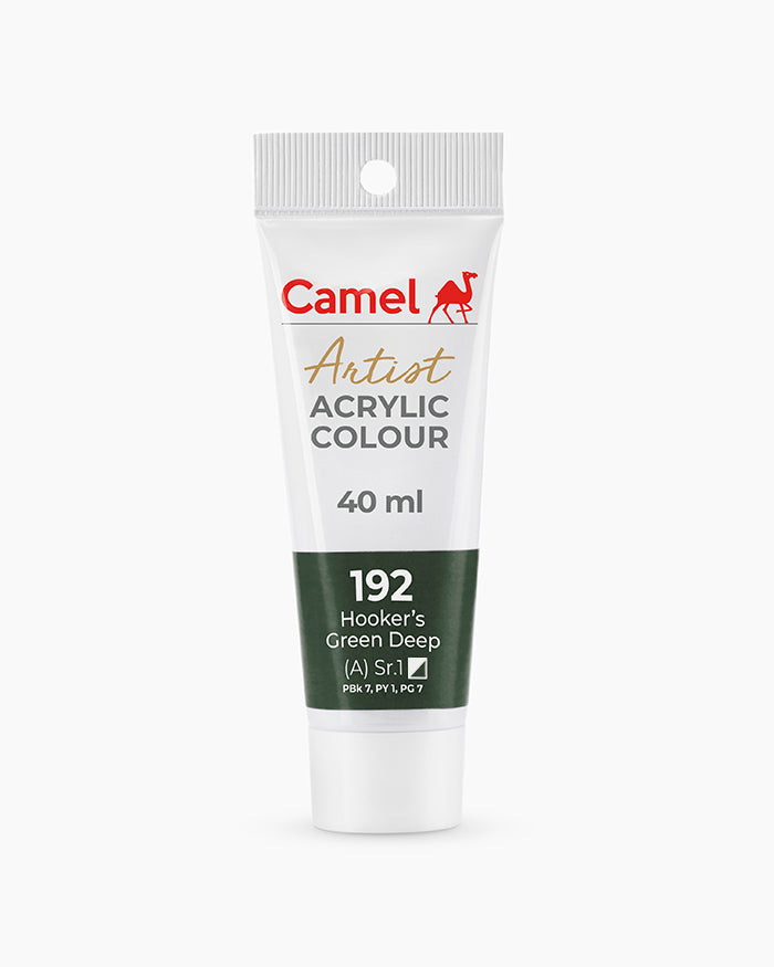 Camel Artist Acrylic Colours - Hooker`s Green Deep (192) 40 ml tube