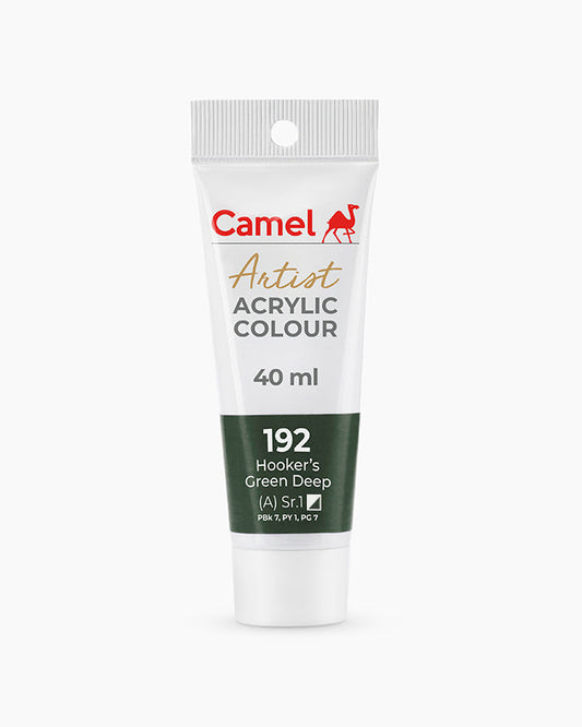 Camel Artist Acrylic Colours - Hooker`s Green Deep (192) 40 ml tube