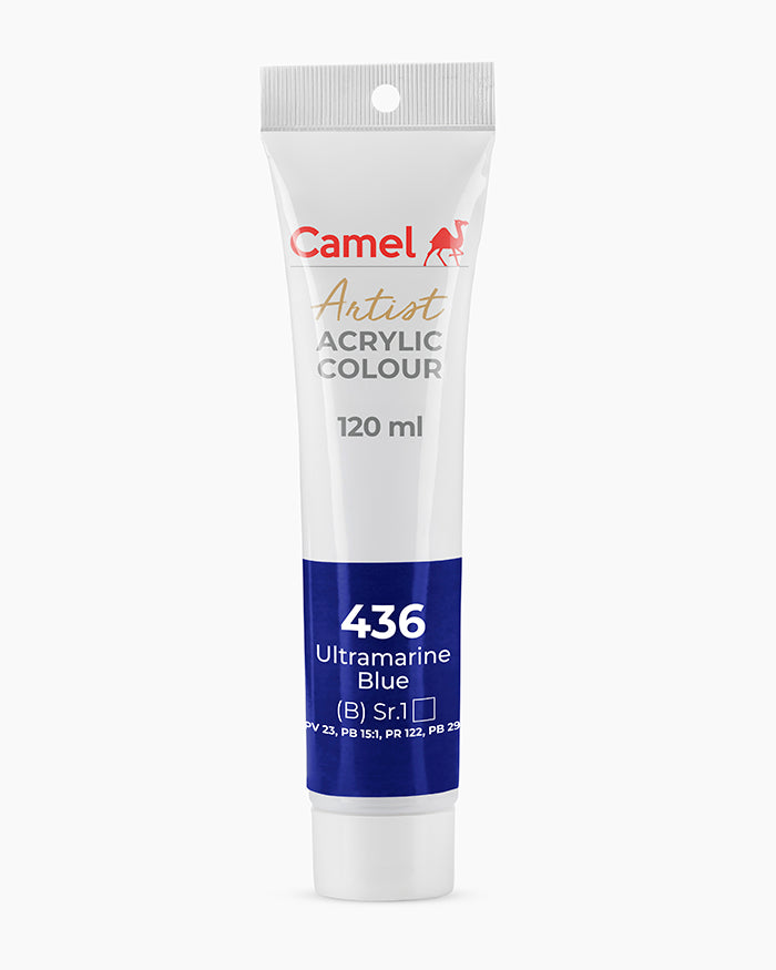 Camel Artist Acrylic Colours - Ultramarine Blue (436) 120 ml tube