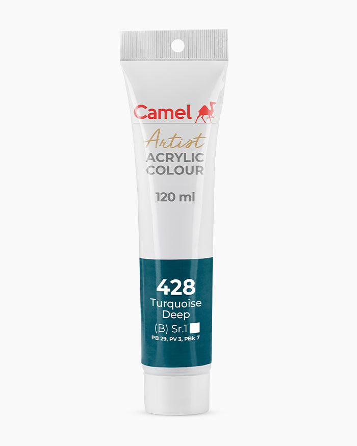 Camel Artist Acrylic Colours - Turquoise Deep (428) 120 ml tube