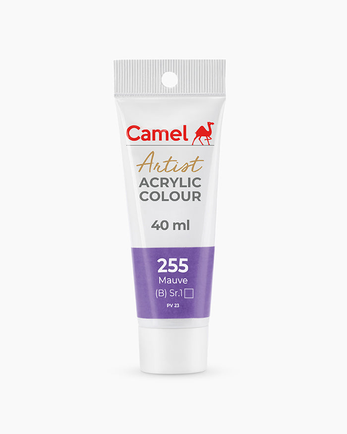Camel Artist Acrylic Colours - Mauve (255) 40 ml tube