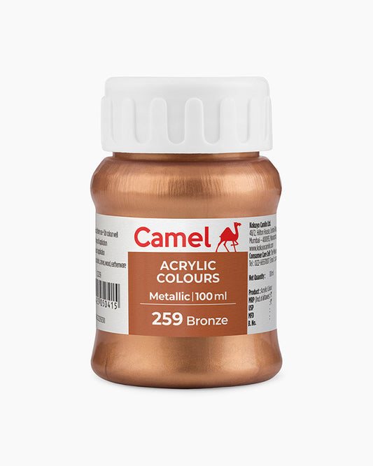 Camel Acrylic Colours - Metallic - 100 ml Bottle