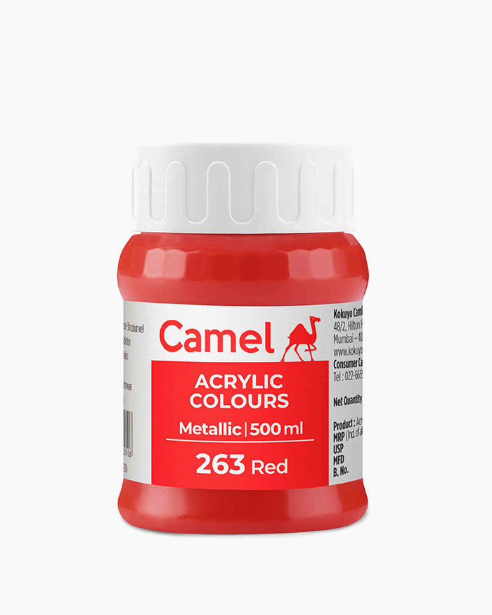 Camel Acrylic Colours - Metallic - 500 ml Bottle