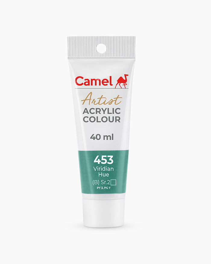 Camel Artist Acrylic Colours - Viridian Hue (453) 40 ml tube