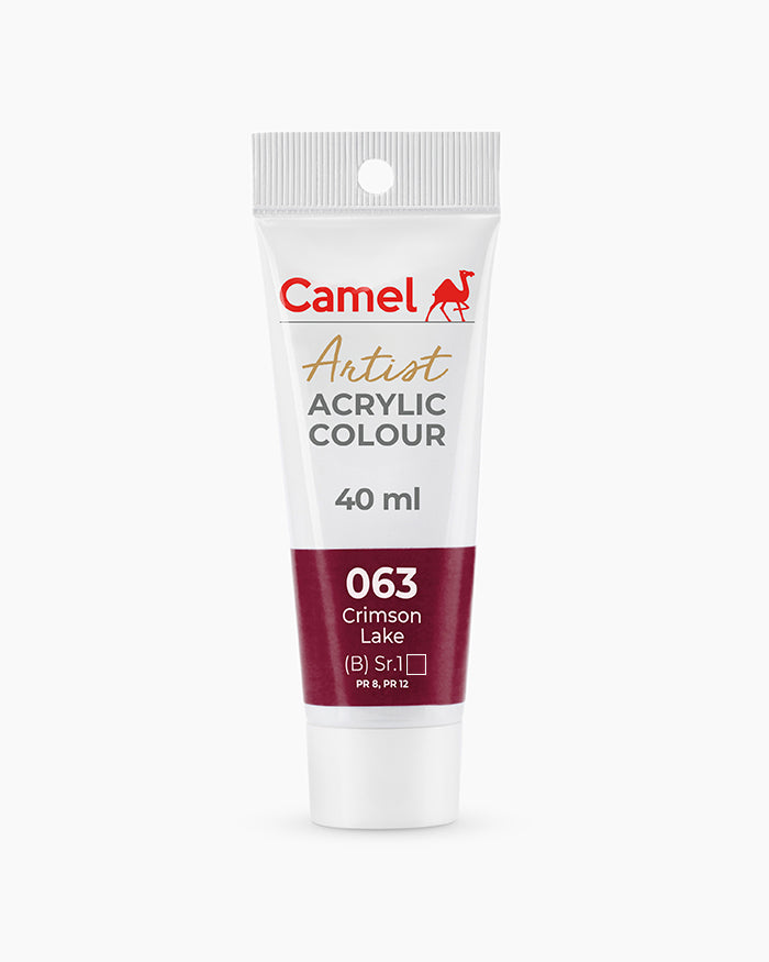Camel Artist Acrylic Colours - Crimson Lake (063) 40 ml tube
