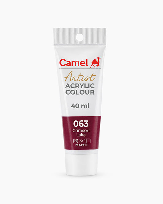 Camel Artist Acrylic Colours - Crimson Lake (063) 40 ml tube
