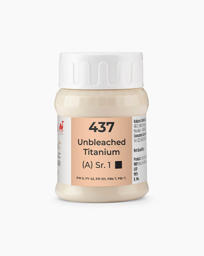 Camel Artist Acrylic Colours - Unbleached Titanium (437) 500 ml jar