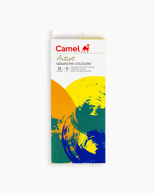Camel Artist Gouache Colours - Set of 12 Assorted Shades