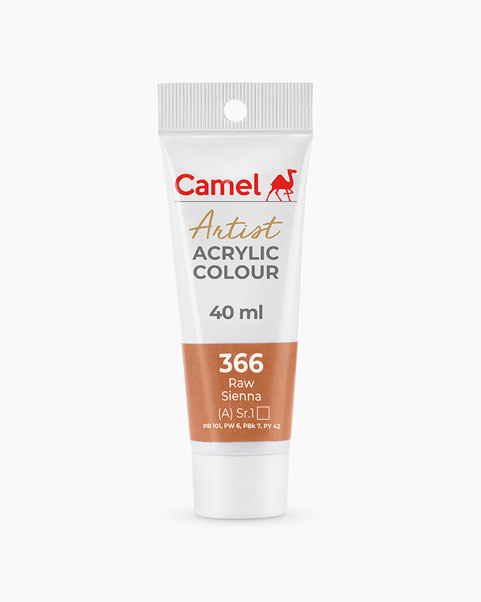 Camel Artist Acrylic Colours - Raw Sienna (366) 40 ml tube