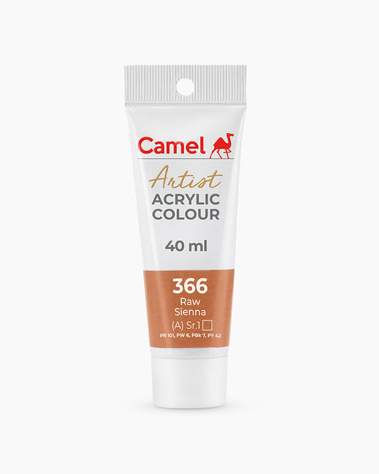 Camel Artist Acrylic Colours - Raw Sienna (366) 40 ml tube