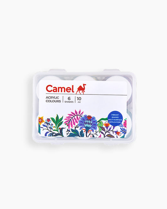 Camel Acrylic Colours - 6 shades in 10 ml