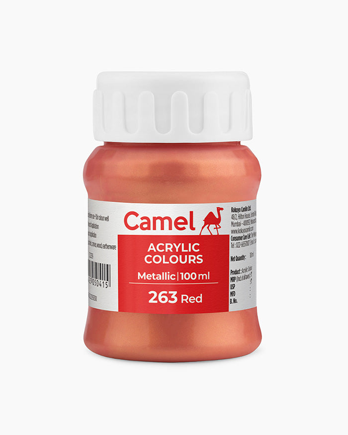 Camel Acrylic Colours - Metallic - 100 ml Bottle