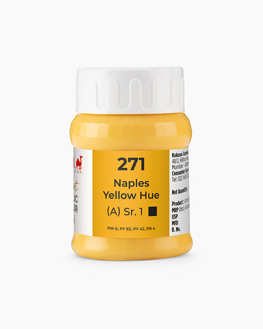 Camel Artist Acrylic Colours - Naples Yellow Hue (271) 500 ml jar