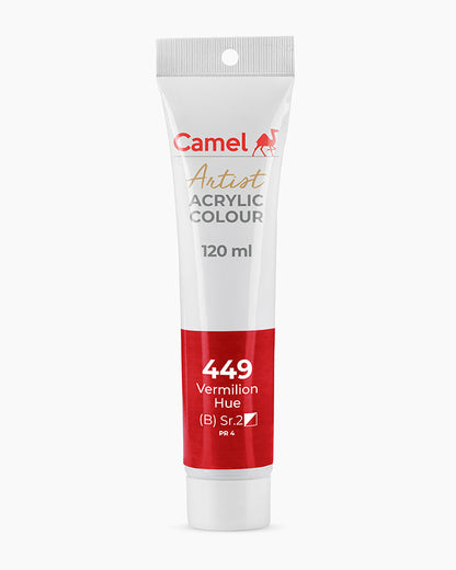 Camel Artist Acrylic Colours - Vermilion Hue (449) 120 ml tube