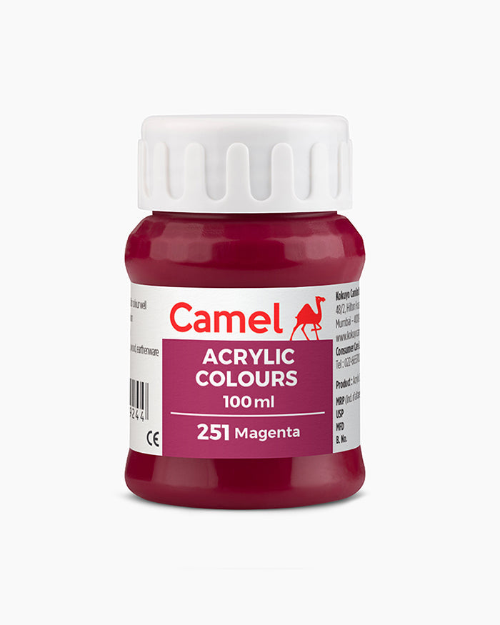 Camel Acrylic Colours - 100 ml Jar