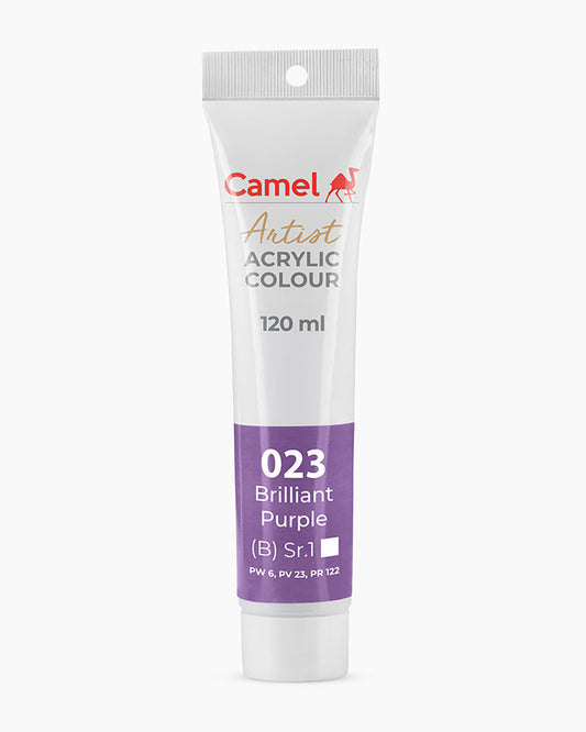 Camel Artist Acrylic Colours - Brilliant Purple (023) 120 ml tube