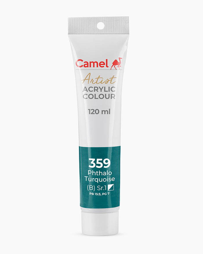 Camel Artist Acrylic Colours - Phthalo Turquoise (359) 120 ml tube