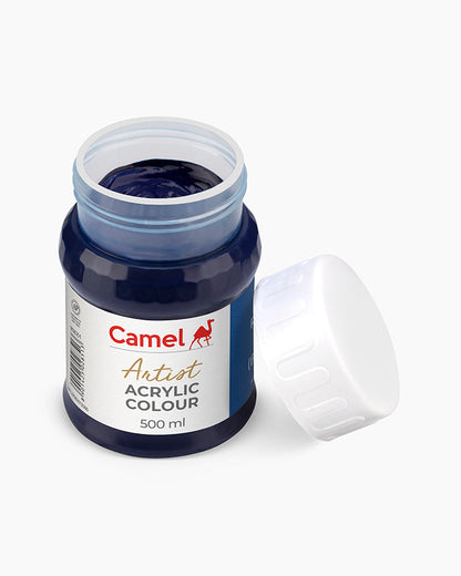 Camel Artist Acrylic Colours - Prussian Blue (351) 500 ml jar