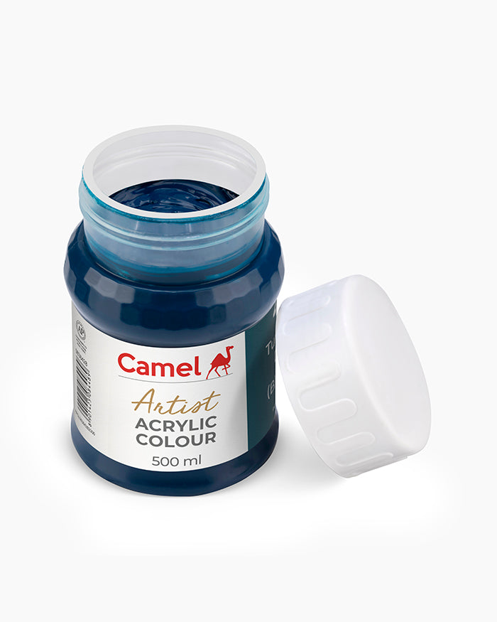 Camel Artist Acrylic Colours - Turquoise Deep (428) 500 ml jar