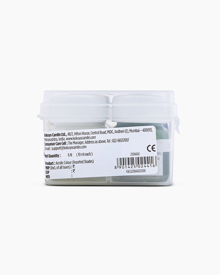 Camel Acrylic Colours - 6 shades in 10 ml