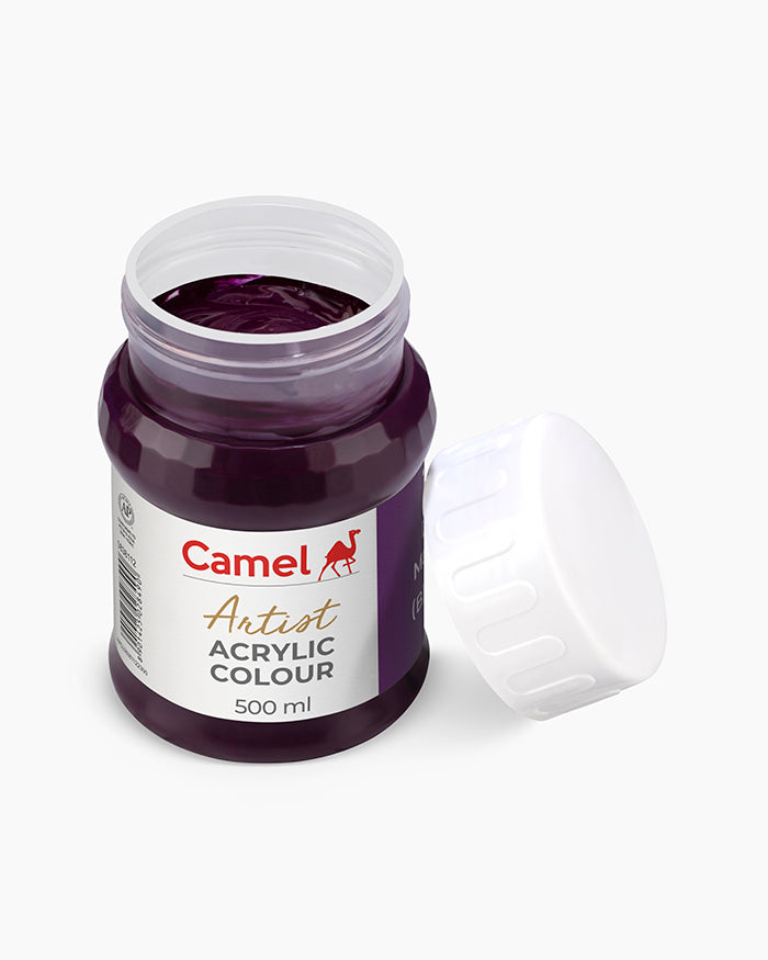 Camel Artist Acrylic Colours - Deep Magenta (112) 500 ml jar