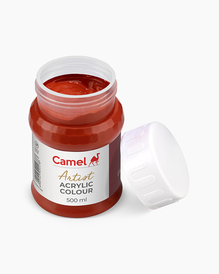 Camel Artist Acrylic Colours - Indian Red (201) 500 ml jar