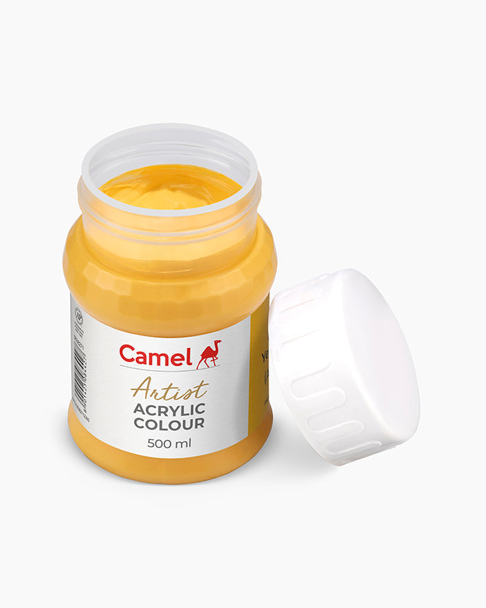 Camel Artist Acrylic Colours - Naples Yellow Hue (271) 500 ml jar