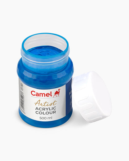 Camel Artist Acrylic Colours - Manganese Blue Hue (282) 500 ml jar