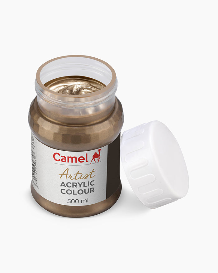 Camel Artist Acrylic Colours - Antique Bronze (007) 500 ml jar