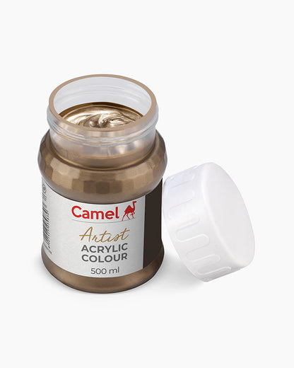 Camel Artist Acrylic Colours - Antique Bronze (007) 500 ml jar