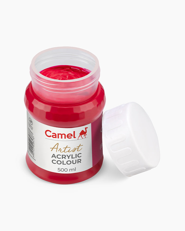Camel Artist Acrylic Colours - Crimson Lake (063) 500 ml jar