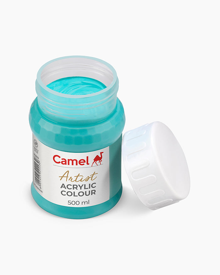 Camel Artist Acrylic Colours - Aqua Green (009) 500 ml jar