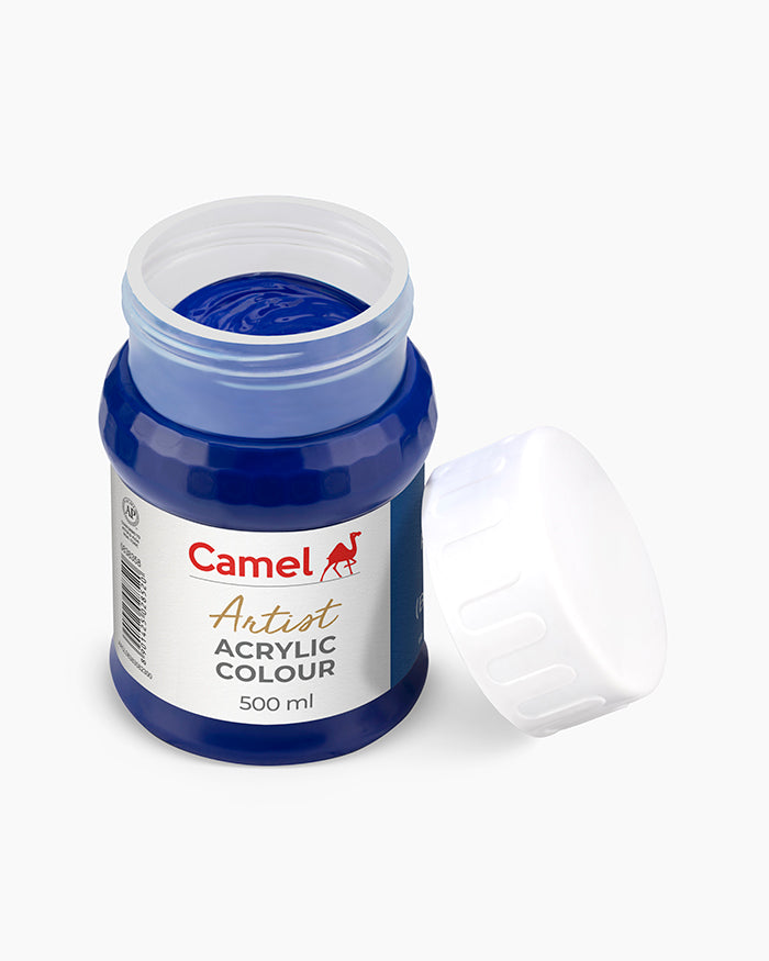 Camel Artist Acrylic Colours - Phthalo Blue (358) 500 ml jar