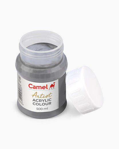 Camel Artist Acrylic Colours - Grey (180) 500 ml jar