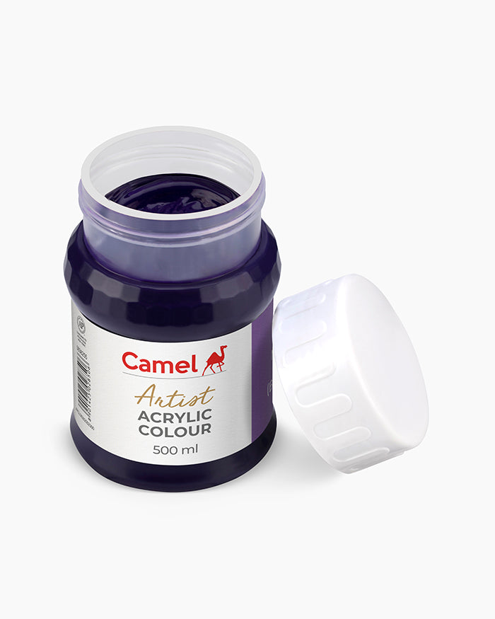 Camel Artist Acrylic Colours - Mauve (255) 500 ml jar
