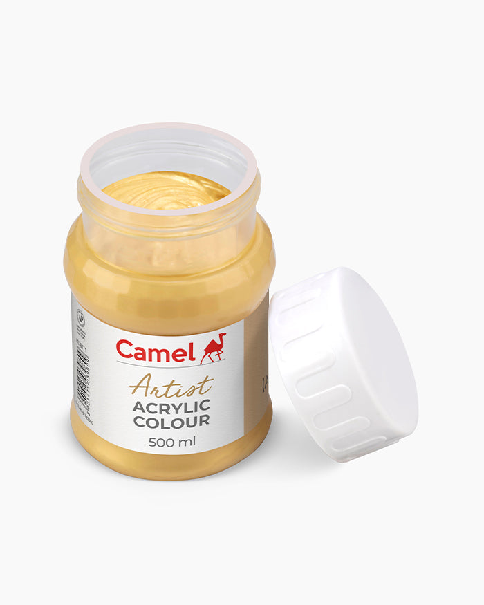 Camel Artist Acrylic Colours - Gold (171) 500 ml jar