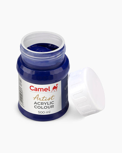 Camel Artist Acrylic Colours - Ultramarine Blue (436) 500 ml jar