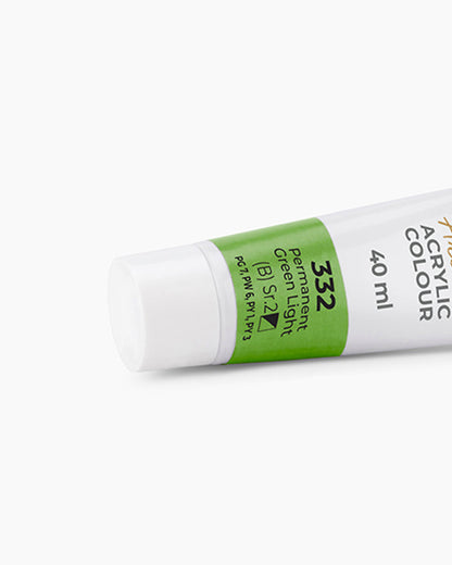 Camel Artist Acrylic Colours - Permanent Green Light (332) 40 ml tube
