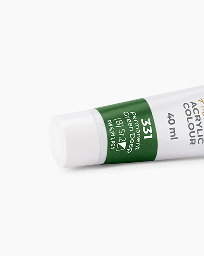 Camel Artist Acrylic Colours - Permanent Green Deep (331) 40 ml tube