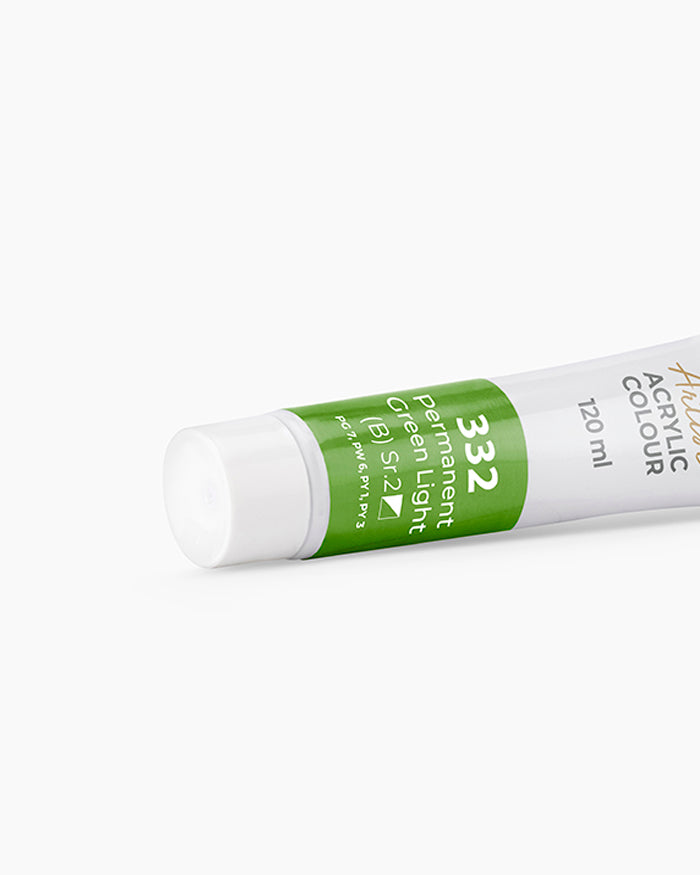 Camel Artist Acrylic Colours - Permanent Green Light (332) 120 ml tube